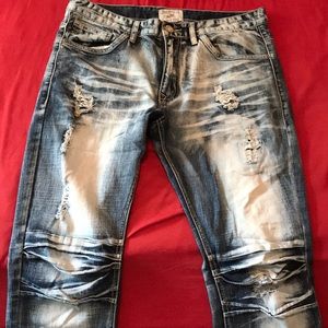 Smoke rose jeans